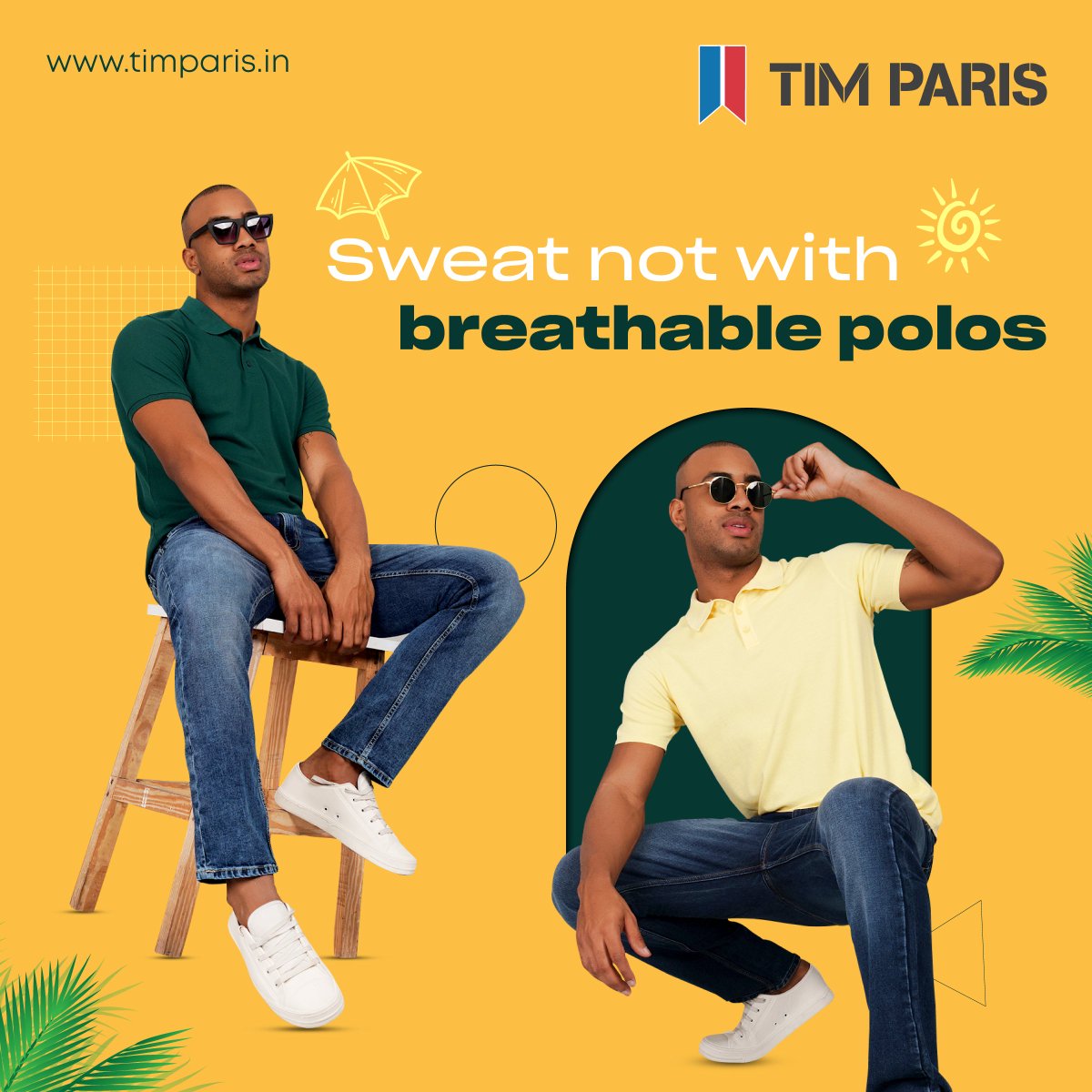 Sweat not! Stay cool and #Stylish with #TimParis breathable #Polos. Elevate your comfort and style this season.

Shop Now: timparis.in

#Polotshirt #MensFashion #CasualOutfit #MensClothing #SummeCollection #SummerSale #Tshirts #MenClothing #MenClothingStore