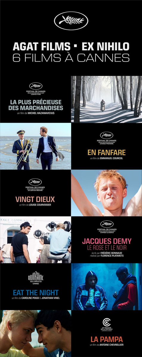 six films à cannes ..un par section..nous sommes contents d’être restés unis..