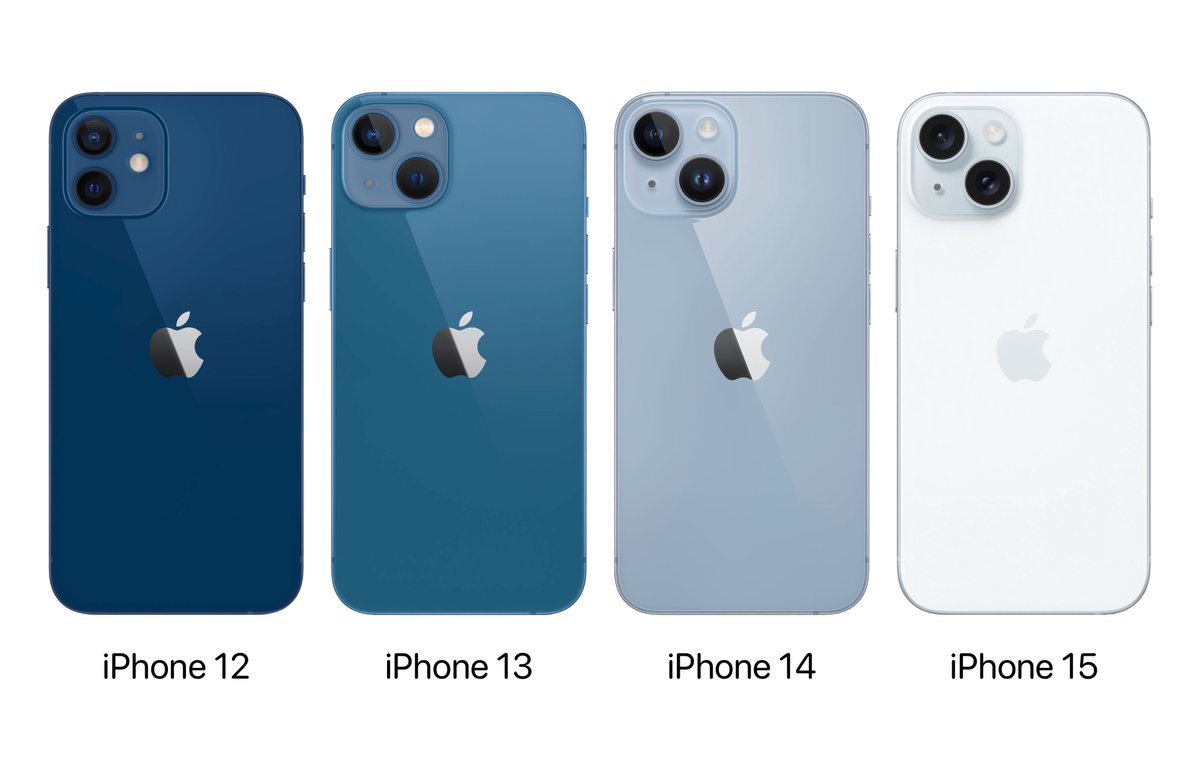 Evolution of standard iPhone models! 

Devolution of blue colour 💀💀