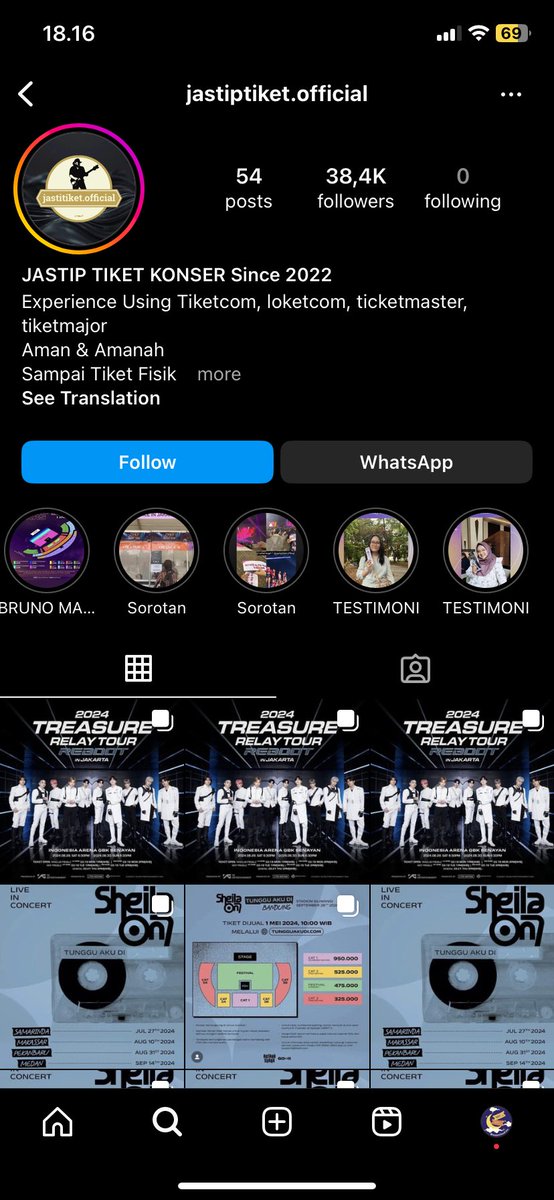 lilnana_j's tweet photo. ‼️HELP RETWEET‼️

ATTENTION SCAMMER

Akun ig @/jastiptiket.official telah mencuri proof tiket, konten dan testimoni mooncloud.tix

Harap teman teman berhati hati dengan scam yang mengatasnamakan mooncloud.tix

Berikut kami sertakan bukti pencuriannya https://t.co/EAtZXGhjxZ