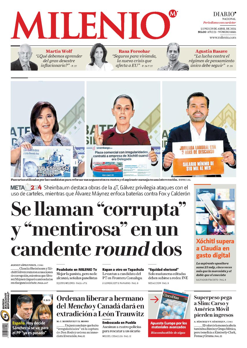 #PrimerasPlanas 🗞️ 29 de abril de 2024 #LaPrimeradeMVS (1)