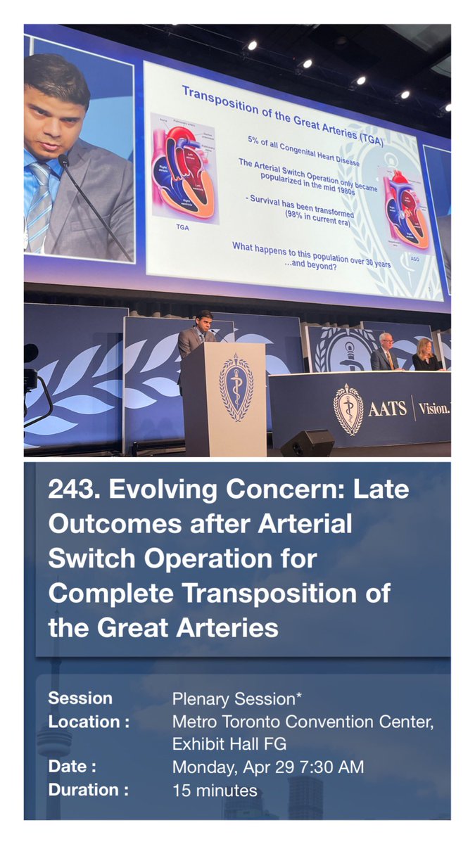 Dr. Rocha of @SickKidsNews presents in the plenary session at #AATS2024