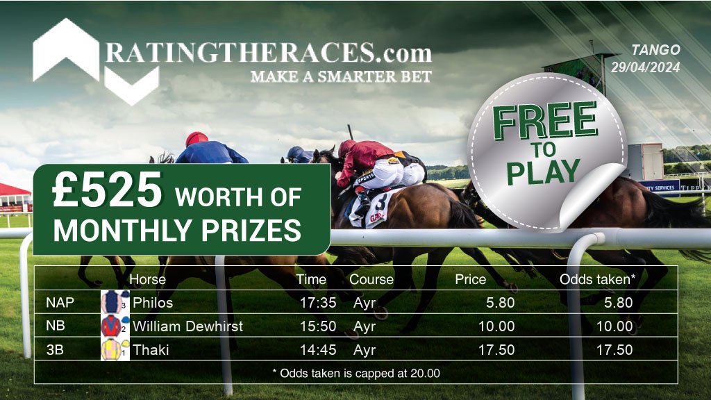 My #RTRNaps are: Philos @ 17:35 William Dewhirst @ 15:50 Thaki @ 14:45 Sponsored by @RatingTheRaces - Enter for FREE here: bit.ly/NapCompFreeEnt…