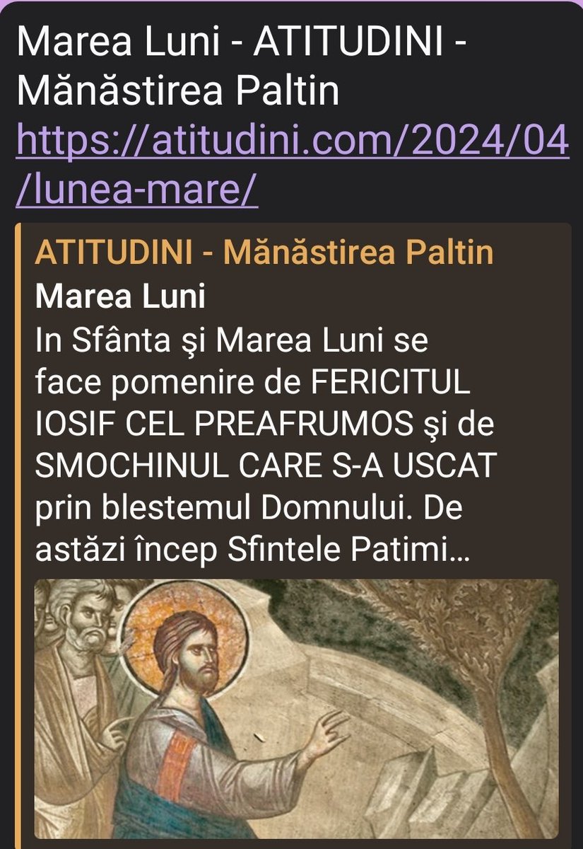 Marea Luni - ATITUDINI - Mănăstirea Paltin atitudini.com/2024/04/lunea-…