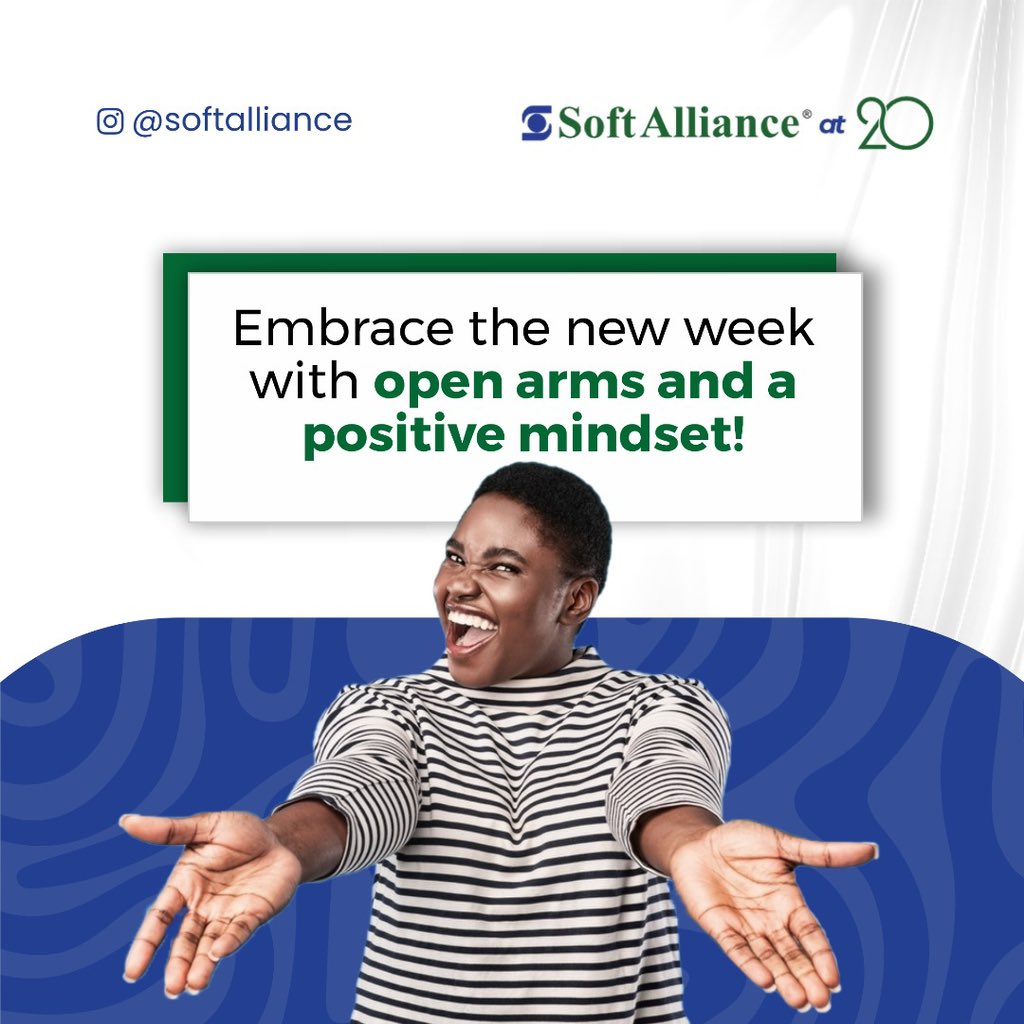 New week, new opportunities! Seize the day and make it yours!

#softalliance #newweek