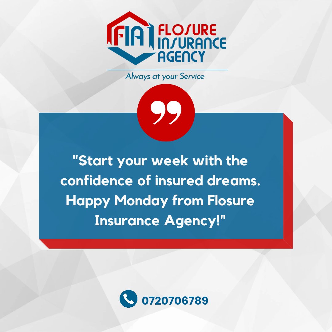 Happy New Week! 
Talk to us ✉️DM or call us+254720706789 
Always at your service! 
#flosureinsuranceagency #insuranceagency #MondayMotivaton 

[#MainaAndKingangi 
#floods #flooding #Elnino
Mary Biketi BREAKING NEWS Mai Mahiu Old Kijabe ]