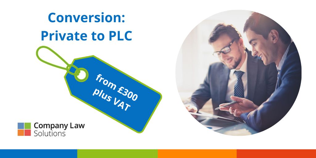 If it’s in your company’s interests to convert to a PLC, and the company meets the minimum requirements for doing so, then our cost-effective service is for you. 

From £300+VAT ⬇️
buff.ly/2JZAmrq 

#CompanyLaw #PLC