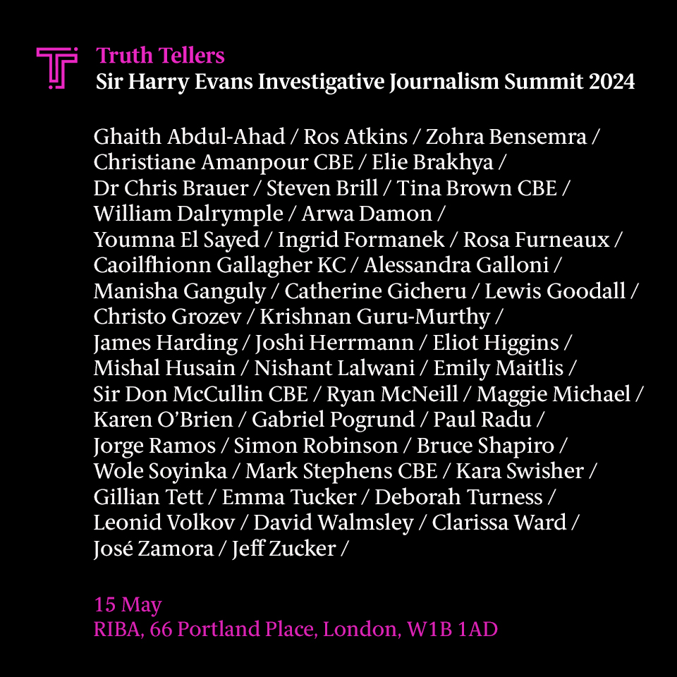 📣Meet the 2024 Truth Tellers They have in common a moral commitment to the immutable truth – not the official story, the acceptable version or the cosmetic spin– but the unvarnished account of what really happened. 📽️Livestream 15 May: sirharrysummit.org #sirharrysummit
