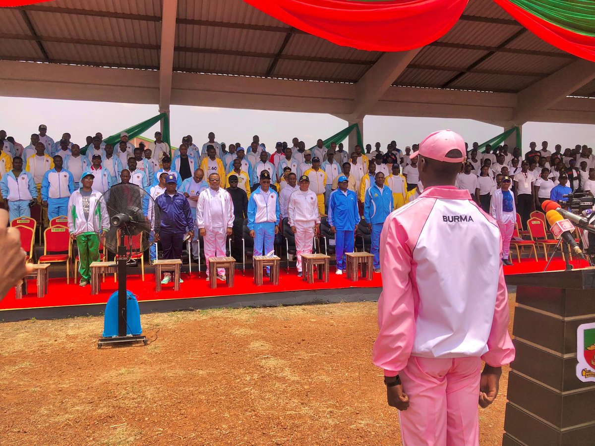 HAPPENING NOW: OPENING CEREMONY OF THE NIGERIAN DEFENCE ACADEMY CADETS BRIGADE INTER- BATTALION  SPORTS WEEK HOLDING AT GENERAL LEO IRABOR SPORTS COMPLEX AFAKA. THE SPECIAL GUEST OF HONOUR IS THE  HONOURABLE MINISTER OF SPORTS SENATOR JOHN OWAN ENOH
