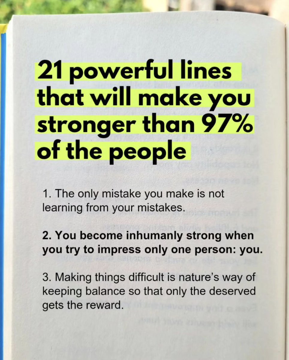 21 powerful lines that will make you stronger than 97% of the people: - Thread -