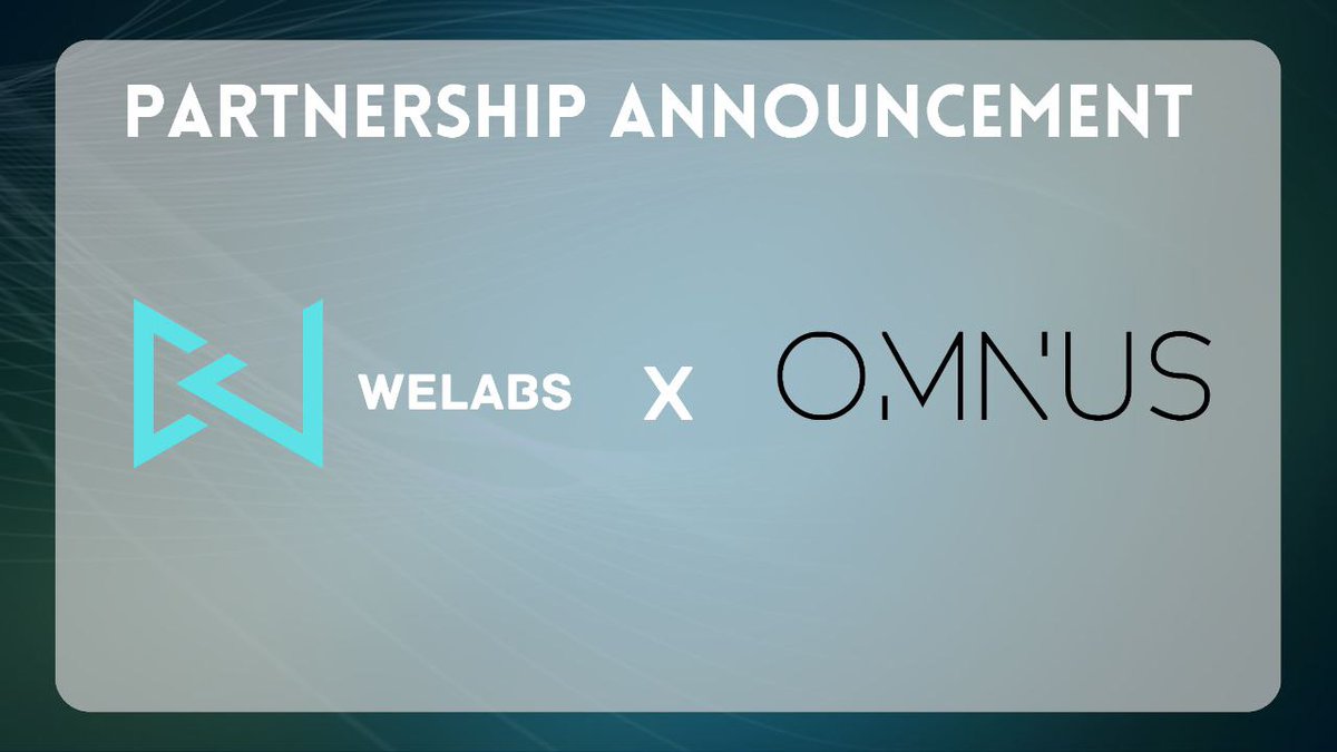 🎉 Exciting News Alert! 🎉

We are thrilled to announce a groundbreaking partnership between We Labs and <a href="/OMNUS_xyz/">OMNUS</a>

Omnus is a battle-tested infrastructure and onboarding platform that enables projects to scale and grow across 10+ chains.