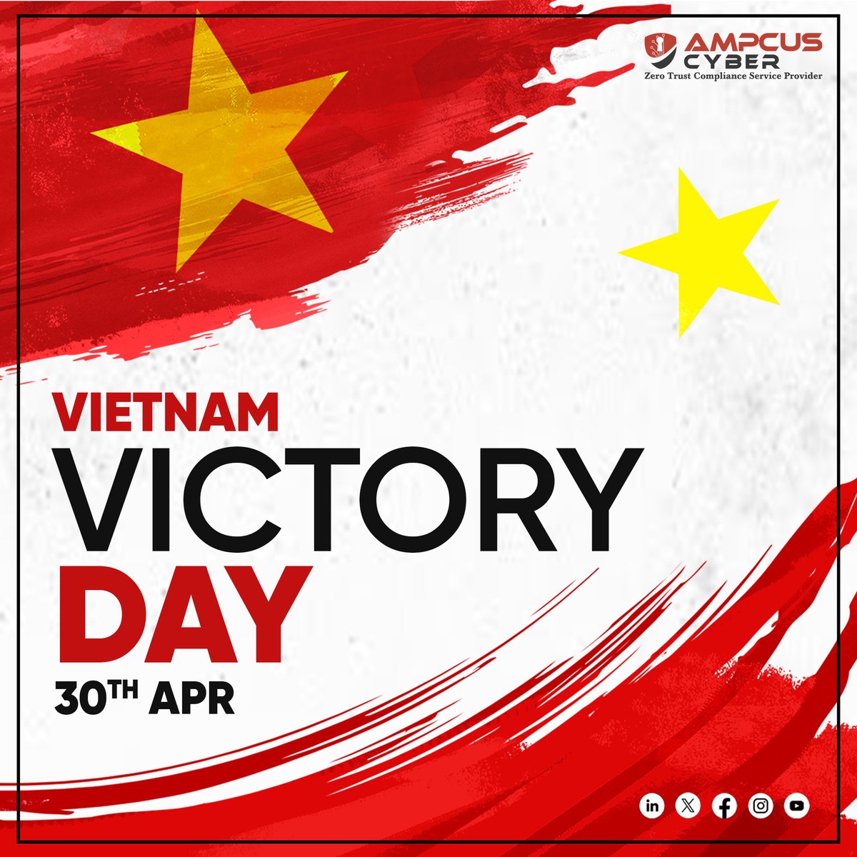 Happy Vietnam Victory Day! Today, we honor the bravery and sacrifice of those who fought for freedom and independence.
 
#ampcuscyber #vietnamvictoryday #victoryday #freedom #cybersecurity