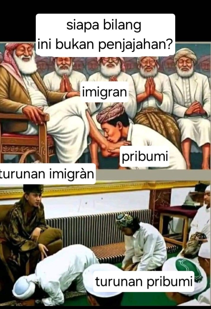 Klop kan sama meme ini?
Penjajahan belanda jepang bisa di lawan dgn semangat perjuangan angkat senjata,
Tapi penjajahan kesadaran sulit di lawan krn menyangkut keyakinan,
bodohnya sebuah bangsa di awali dari kesadaran masyarakatnya dlm berkeyakinan,