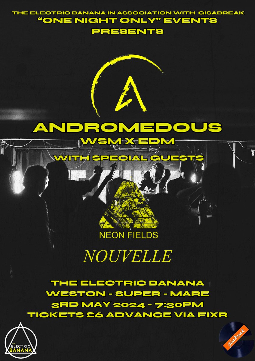 ITS GIG WEEK!!!
Can't wait to play in our hometown, it's been too long! If you're planning on coming to the show, grab your ticket ahead of time, it's a massive win for everyone involved! Tickets are available here: linktr.ee/andromedousmus…
See you on the dancefloor!