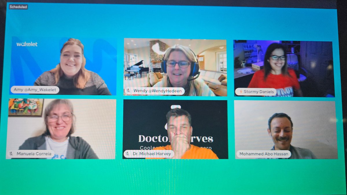 SNEAK PEEK!!! 👀 Can't stop, won't stop! Planning for @wakelet Community Week💙 with these world changers🌏 @Doctor_Harves @Amy_Wakelet @musicadc2013 @MsDanielsStormy @mabohassan781 STAY TUNED📺... #WakeletCommunityWeek #BetterTogether #LetsGo