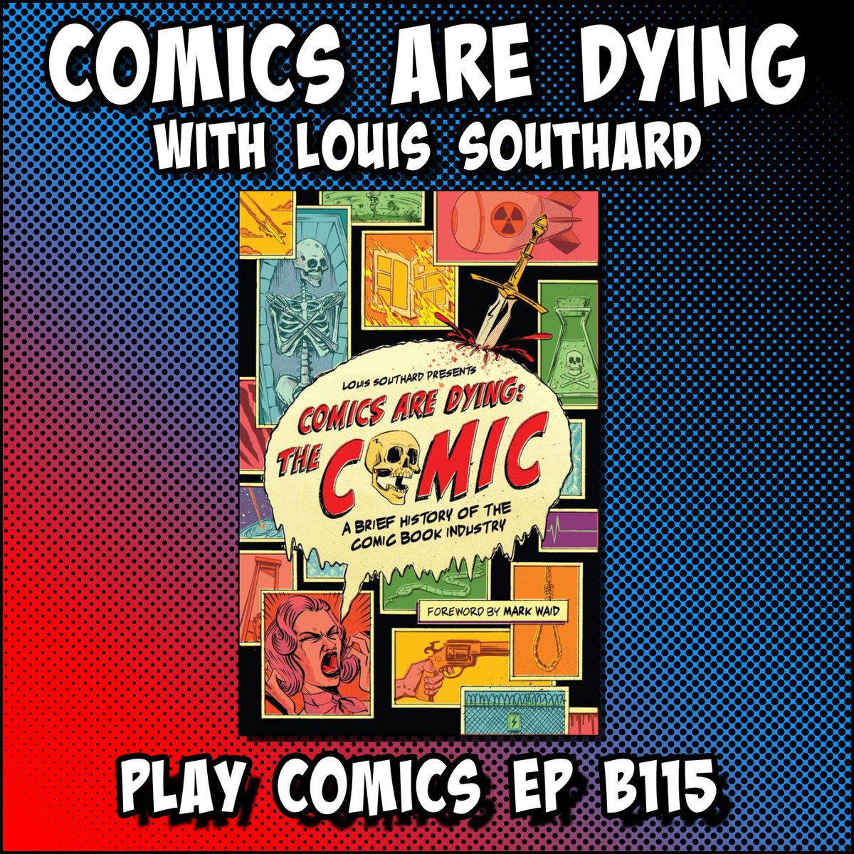 HISTORY LESSON TIME! Listen in as we talk to @louisjsouthard about the comics history anthology Comics Are Dying #podcasts #crowdfunding #comics 🔗 ⬇️