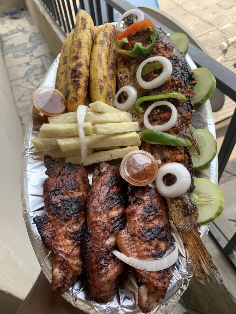 If you’re in Nigeria, Lagos state precisely. Then we can deliver this correct Bolé and BBQ to you. Your No 1 Lagos Grill is here