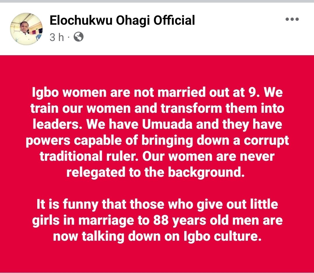 ElochukwuOhagi's tweet photo. Igbo women are the best https://t.co/Lj9ZfrtfKW