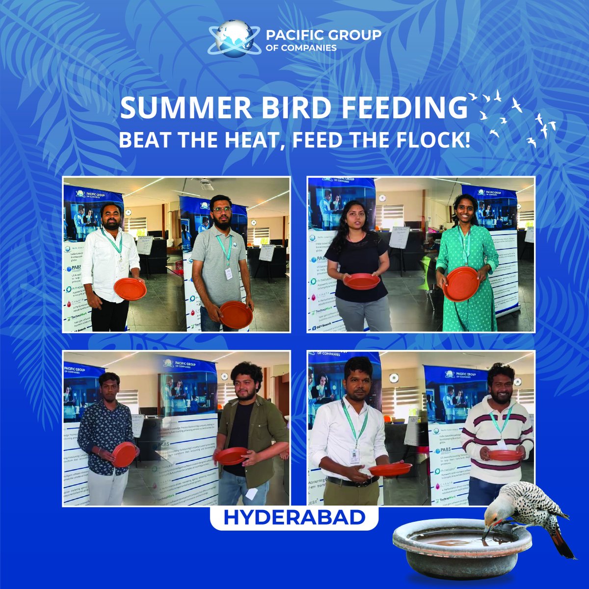 Summer sun, bird feeders, and teamwork at Pacific Group of Companies! 🌞🐦  #CommunityOutreach #BirdFeederInitiative #birdfeeder #pacificgroupofcompanies #wearepgc #teampgc #pgcteam