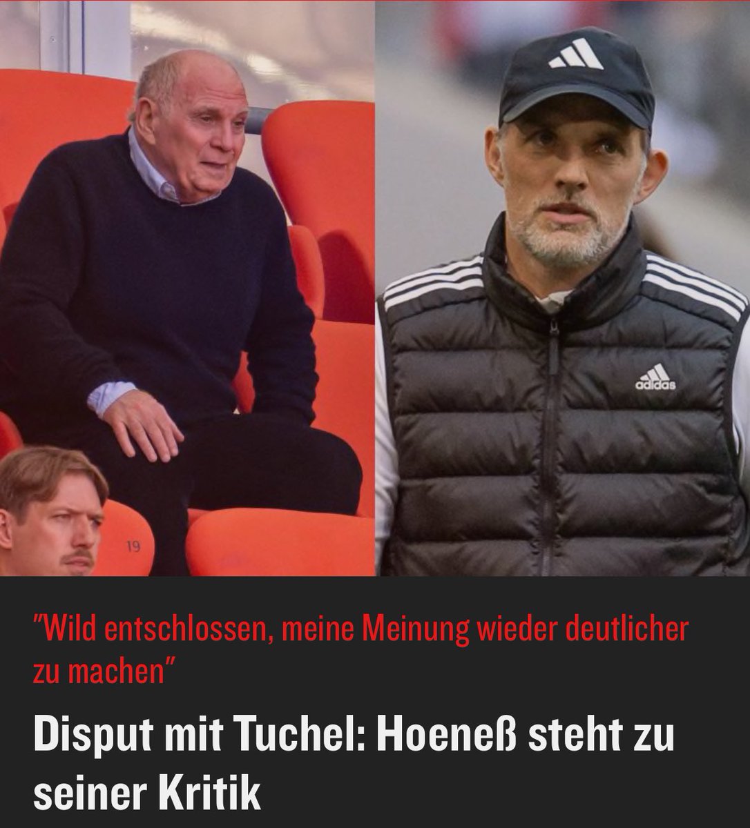 Champions League Halbfinale und die Welt dreht sich um #Hoeneß
Für solche Störfeuer hat er schon zig Spieler bestraft. Aber die Verantwortlichen kuschen alle vor ihm. Sein Legenden Status bröckelt immer mehr.