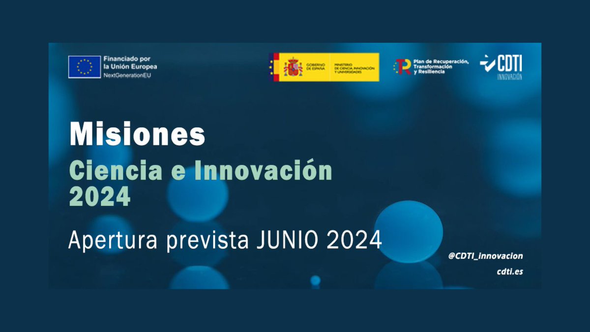 📢 @CDTI_innovacion prepara el lanzamiento de la convocatoria 2024 del programa Misiones, Ciencia e Innovación. 👉🏻Una de las misiones de esta convocatoria está relacionada con la sostenibilidad en el proceso de envasado de la industria alimentaria. foodforlife-spain.es/el-cdti-innova…