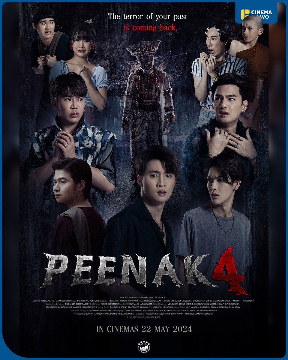 PEE NAK 4 IS COMING! READY TO SCREAM? EXCLUSIVE: Official poster for Thai horror film #PeeNak4. Opens May 24 in the Philippines, exclusively at SM Cinemas. “A new chapter of horror awaits Do min Joon, Balloon and First at the Ghost Mask Festival, a local festival to worship…