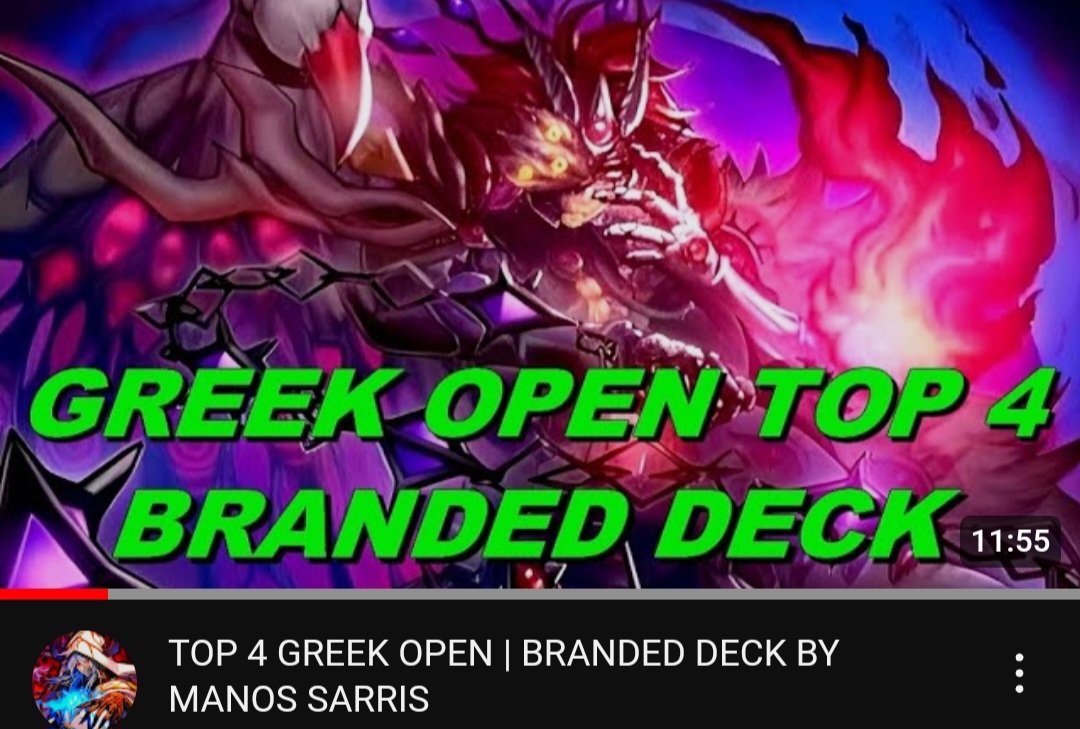 Congrats to our boy Manos Sarris for topping the Greek Open with Branded!
Watch his decklist here:
youtu.be/eZsUmn5HxAU?si…

#Yugioh #GreekOpen #Branded #Despia #Masterduel #TCG #OCG #Konami #Cardfest