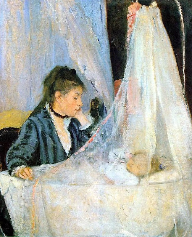 Le Berceau (‘The Cradle’, 1872) by Berthe Morisot

#painting