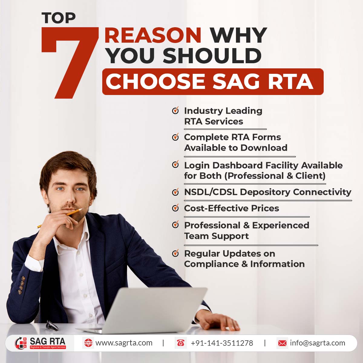 Here is the list of Reasons to Choose SAG RTA As Registrar & Share Transfer Agent.
Get more:bit.ly/3CnXhc0
#SEBI #registrarandtransferagent #Registrarandsharetransferagent #rtaservices #rtaagent #rtaforms #rtaIndia #shareregistrar #registraragent #SAGRTA