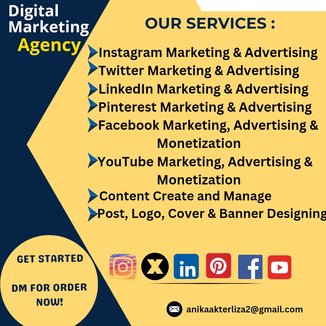 Need a social media makeover? Look no further! As your dedicated Social Media Manager, I'll craft captivating content, boost engagement, and elevate your brand online. Let's take your digital presence to new heights! 

DM For Order Now!⬇️

#socialmediamanager #businessmanager