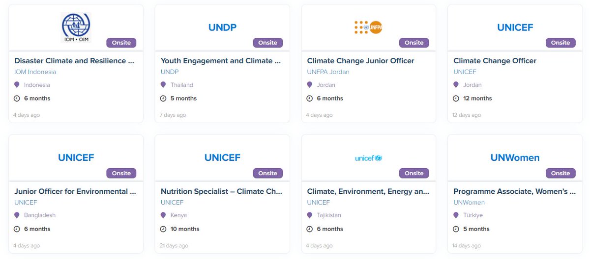 Eight international UN Volunteers are needed to support climate action in Bangladesh, Indonesia, Jordan, Kenya, Tajikistan, Thailand and Turkiye. Help the planet and become the hero of your future self app.unv.org/?country=AFG%2…