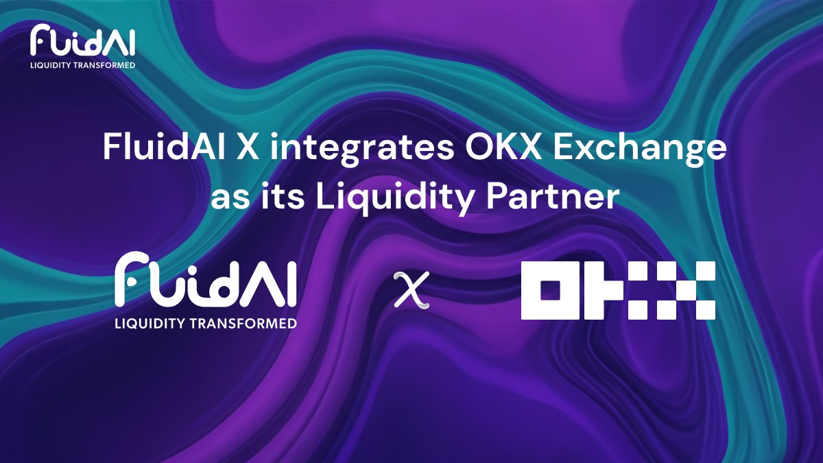 FLD_AI's tweet photo. 🚀 FluidAI X integrates OKX Exchange as its Liquidity Partner!

⚡️ Now, users can seamlessly access even more liquidity sources.

➡️ Learn more in our latest blog post: https://t.co/cdp1BSBQvQ https://t.co/cdB37cYElb