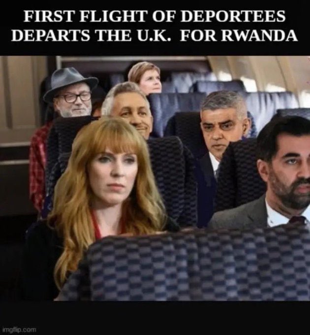 FIRST FLIGHT OF DEPORTEES DEPARTS THE U.K. FOR RWANDA

If only dreams came true