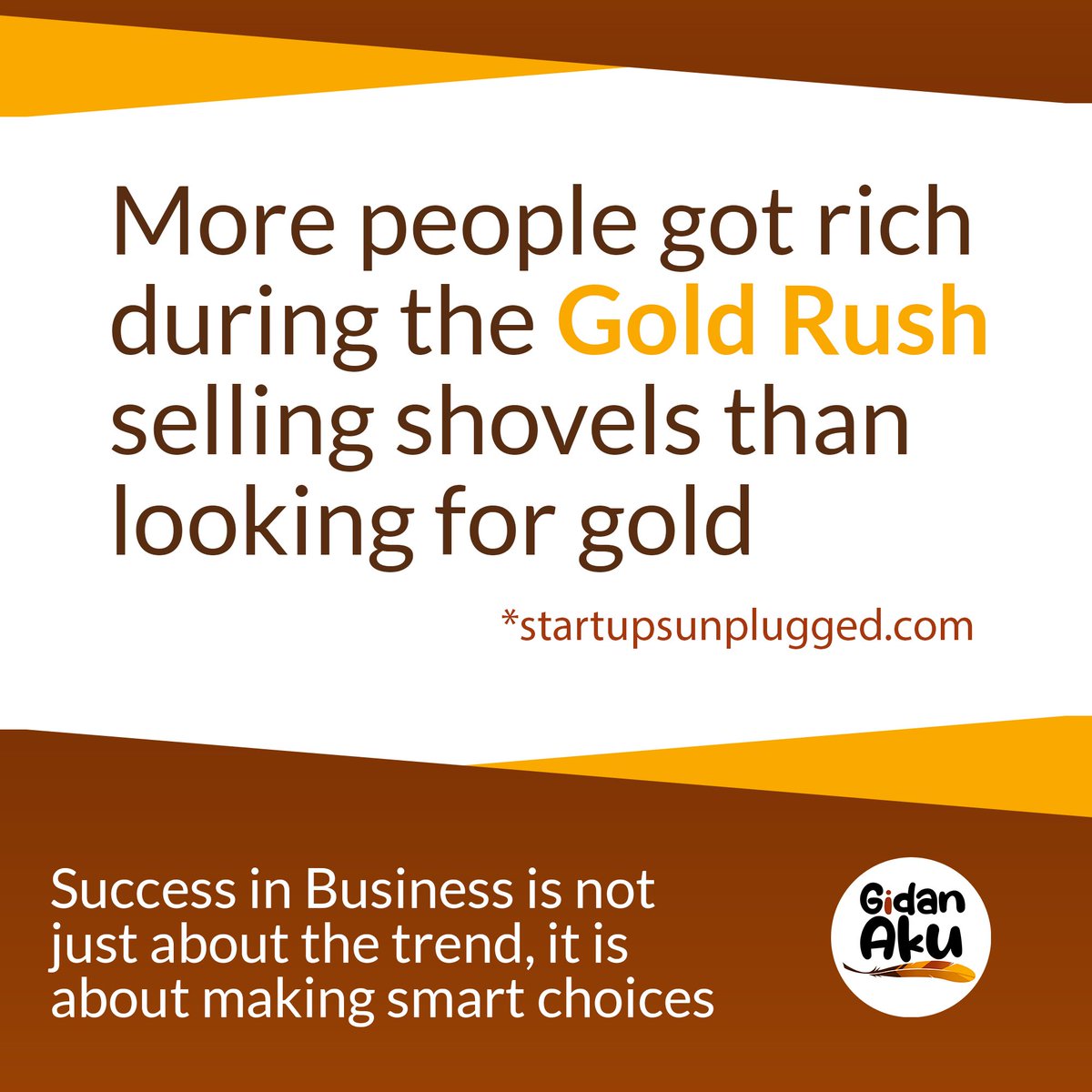 Have you made any smart choices today?

#gidanaku #adagency #businessdecisions