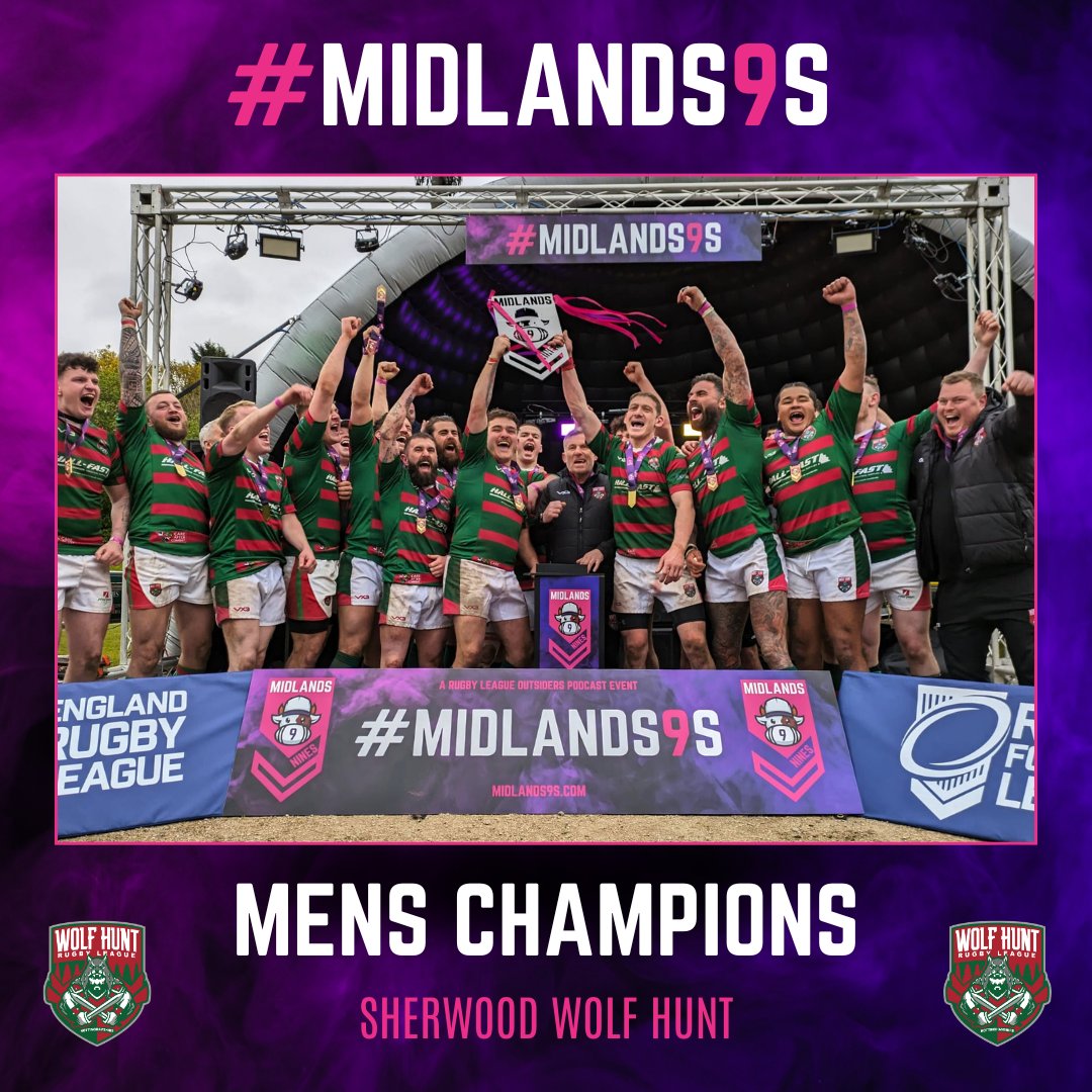 @wolfhuntrl emerged as the champions in a thrilling showdown against Loughborough University in the Men's final at the Inaugural Midlands9s Festival. With a final score of 20-10, they showcased their prowess on the field. Congratulations to Sherwood Wolf Hunt🏆#Midlands9s