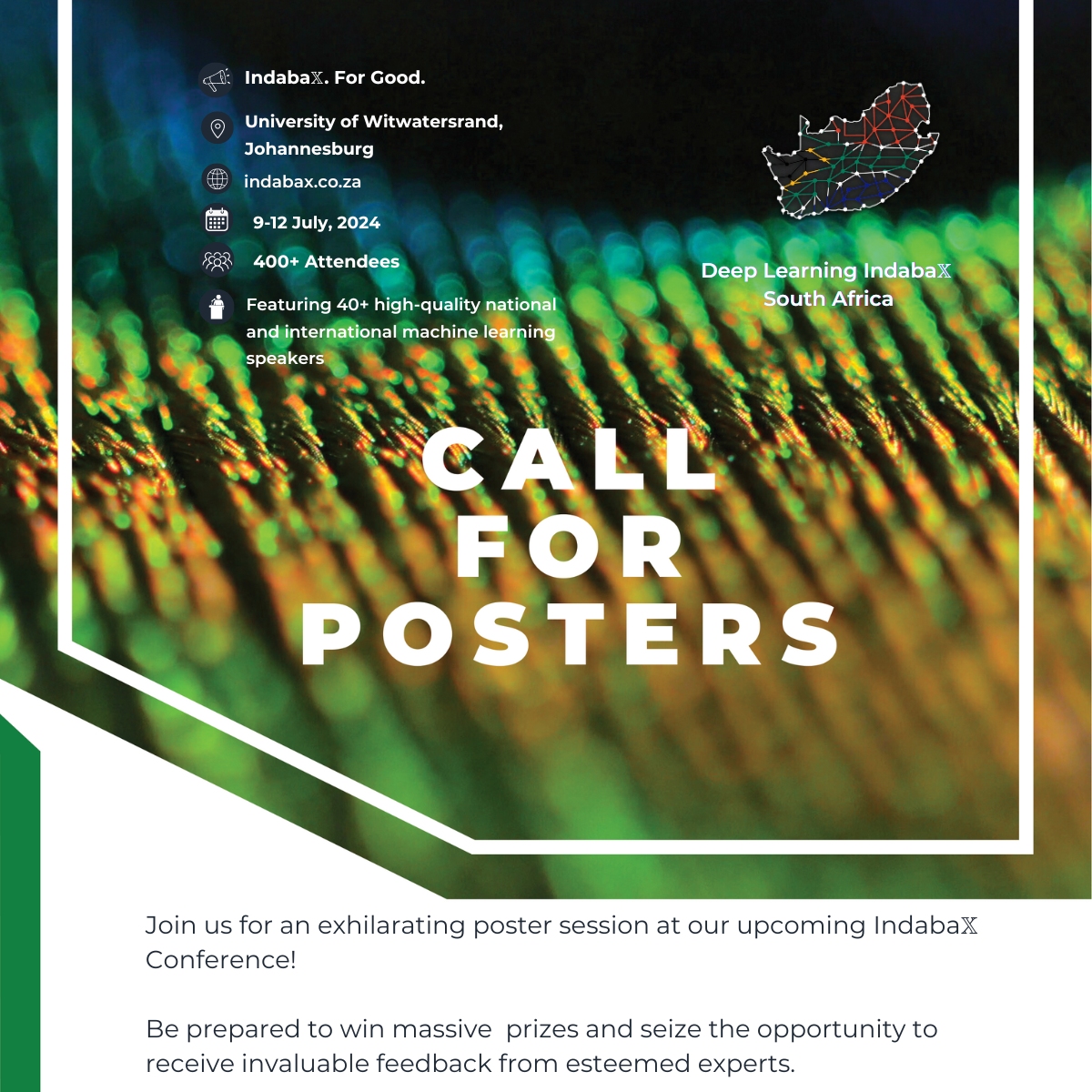 Hi Community!
Tap the greatest mind in the ML Community for your project!
Bring a poster to the AI Fest, engage with peers, experts &amp; potential collaborators. Receive feedback, gain recognition &amp; enhance your communication skills.
Register here: indabax.co.za