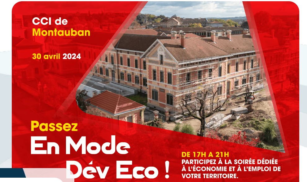 🚀N'oubliez pas de nous rejoindre demain et [Passez en mode Dév Eco] à Montauban
Une opportunité d'échanger avec @JBenabdillah et le @CROEC_Occitanie 
🔴Emploi, #Eco, #transformation des #entreprises, témoignage
