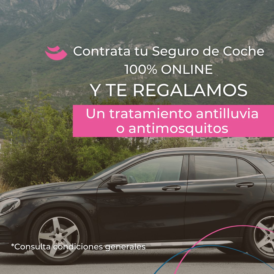 ¿Quieres proteger tu coche de forma rápida? 🚗
 
Con nuestra contratación 100% online, nunca ha sido tan fácil. 🚘✨
 
Además, te regalamos un tratamiento antilluvia o antimosquitos al contratar tu seguro! 🎁
 
#SeguroDeCoche #contrataciónonline #regaloespecial