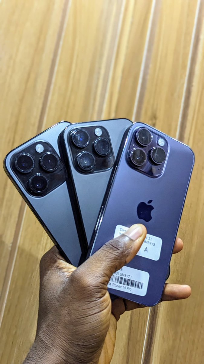 iPhone 14 Pro

Premium Used | Physical Sim 

256GB

N965,000

Limited Stock Available 

Kindly Follow @Goldengadgetsng 🔌

Please Help Retweet 🙏🏾

#GoldenDeyForU ✨