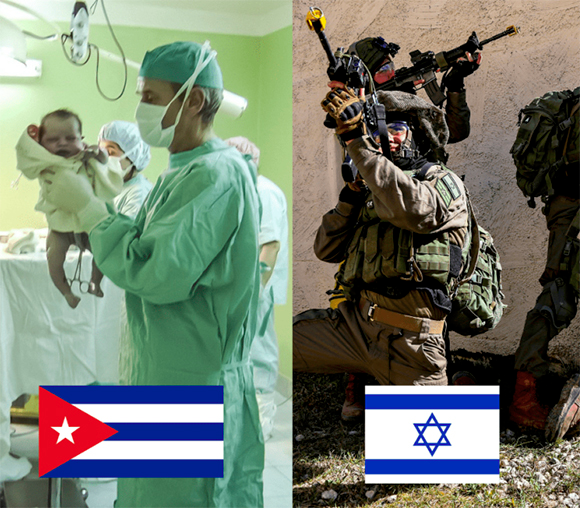 Dónde está la lógica? 
#Cuba, enviá médicos y a sido sancionado durante más de 60 años
 #Israel perpetra un genocidio ante los ojos del mundo y no se le impone sanción alguna. 
📌 El tratamiento tan diferente ilustra la quiebra moral del orden mundial📌
 #VivaCuba #StopGenocide