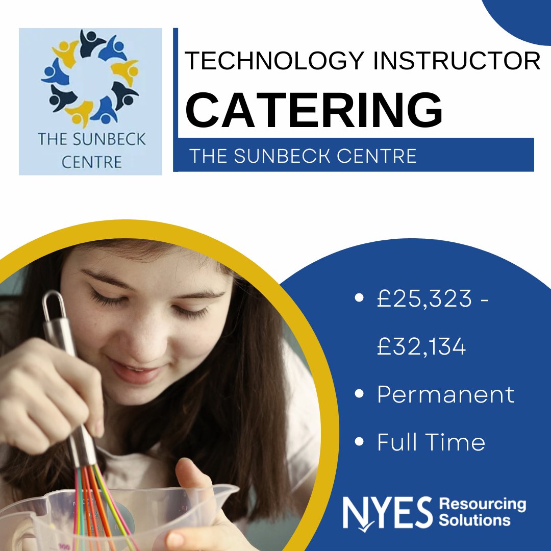 We have an exciting opportunity for a Catering Instructor to join our fabulous team at Hambleton and Richmondshire Pupil Referral Service (Sunbeck).🤝
Find out more: bit.ly/4deJxlg

#NorthYorkshireJobs #Northallerton #CateringInstructor #StudentSupport