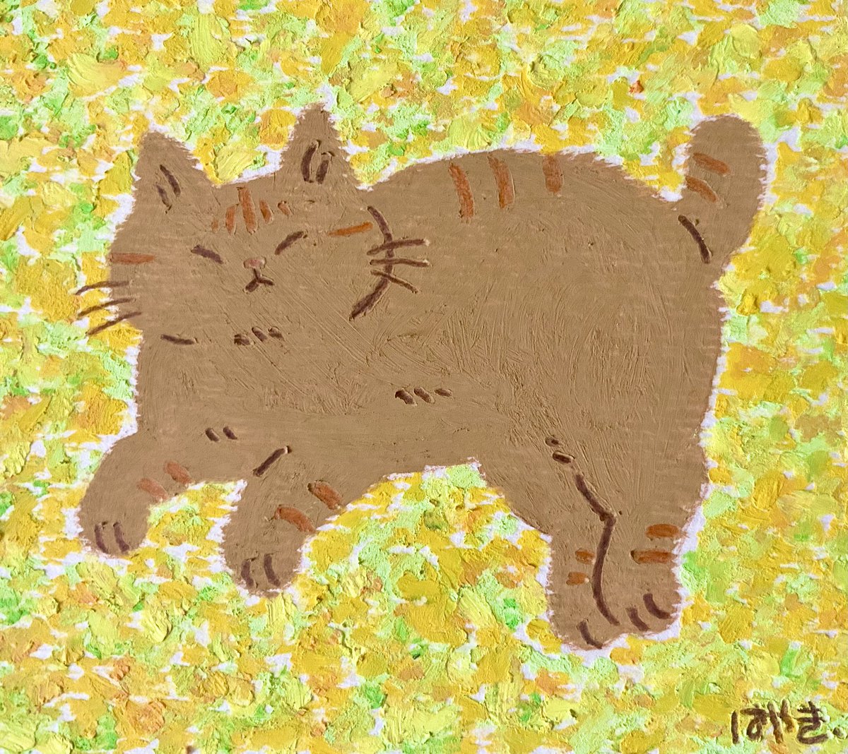 オイルパステルで描いた猫ちゃん🐈

#illusrtation #アナログイラスト #猫