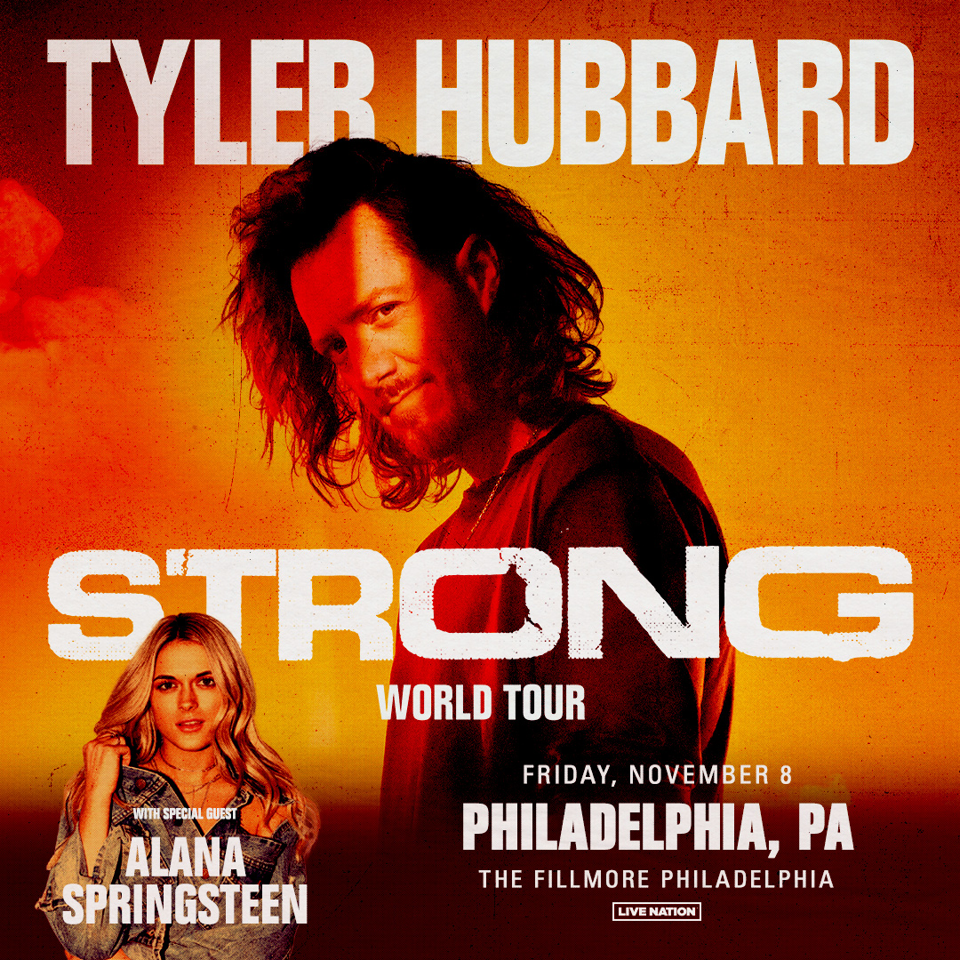 JUST ANNOUNCED 💪 @tylerhubbard at The Fillmore Philadelphia on November 8! Presale begins Wed, May 1 at 10AM. Use Code: SOUNDCHECK 🎧 Tickets go on sale Friday, May 3 at 10AM. 🎫: livemu.sc/3JFyi82