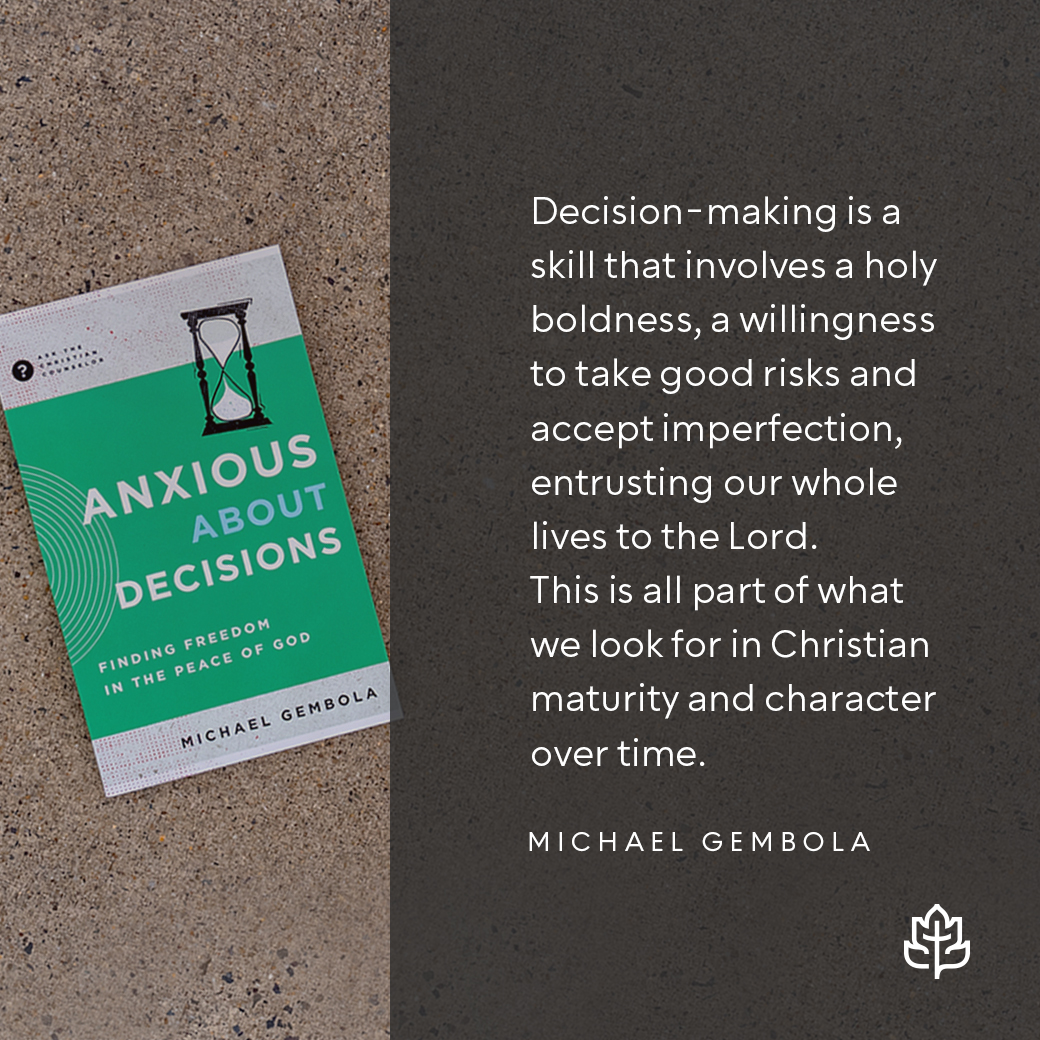 From “Anxious about Decisions: Finding Freedom in the Peace of God” by Michael Gembola. Learn more about the book here: bit.ly/3PPDrOj 

#ccef #biblicalcounseling #christiancounseling #christianquotes #biblicaltruth #decisionanxiety #peaceofgod