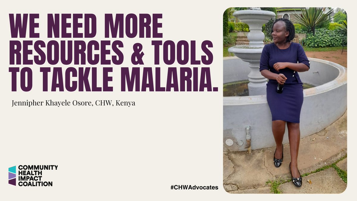 'To tackle malaria in our communities we need more testing resources, better community tools, and a continuous supply of vaccines and nets.' @JennipherKhaye1, CHW Supervisor, Ministry of Health Kenya #worldmalariaday