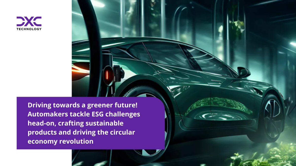 Dive into our paper exploring how the automotive industry navigates ESG regulations to craft eco-friendly products and embrace circular economy principles. 🚗🌍 dxc.to/4bdrOcj