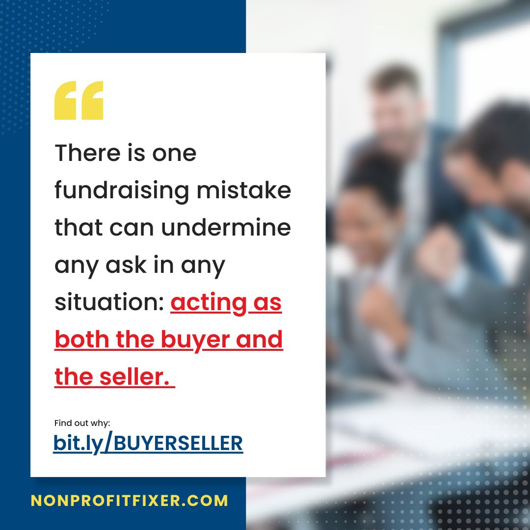 Are you telling your donors NOT to donate? ❌⚠️💣 

Yes... I see this happen (unintentionally) ALL the time 😖👎

I'm sharing my top tips to keep you on the right side of the transaction so you can be the do-er and they stay the donor!

buff.ly/3U7htZx