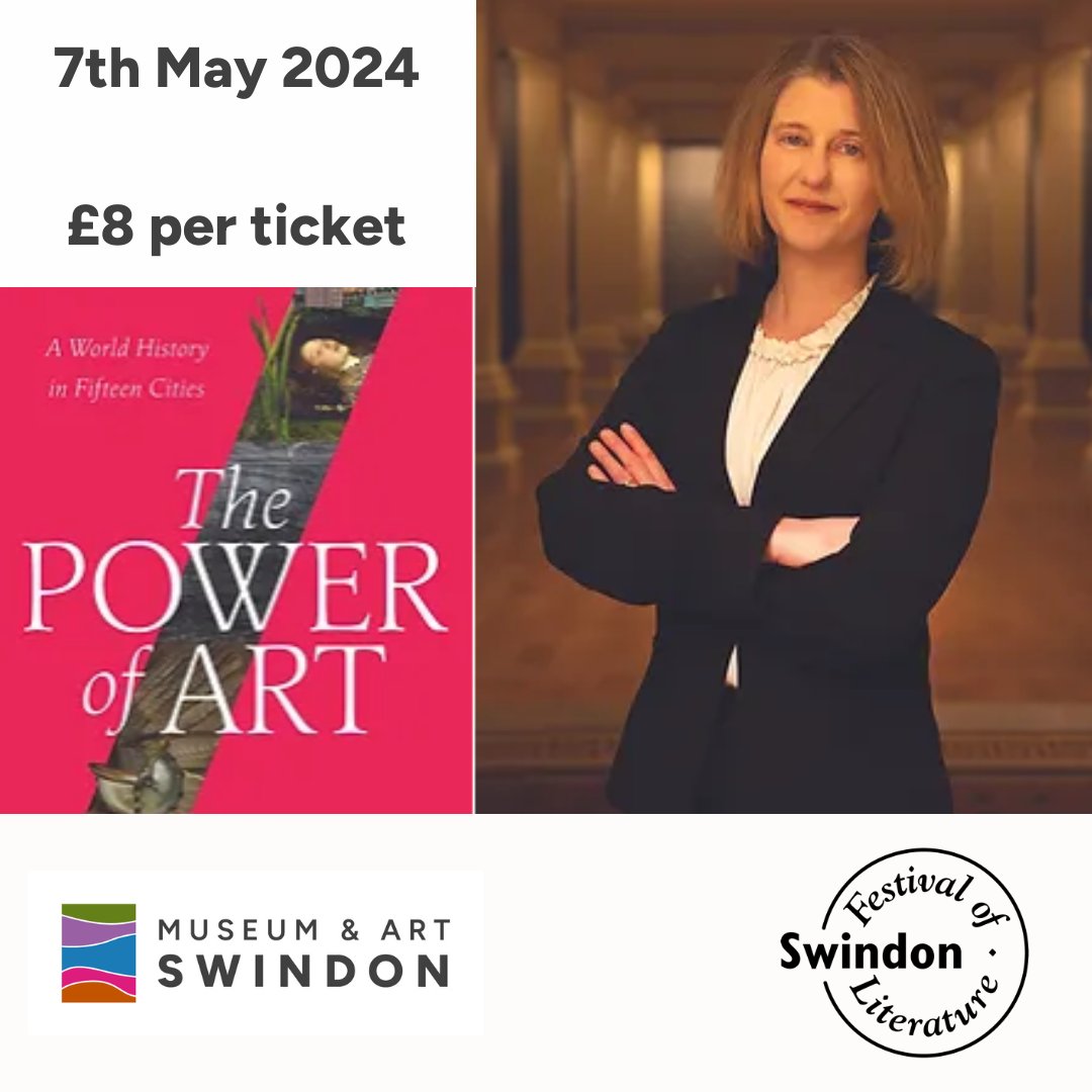 Next week is the @SwindonLitFest & we are really excited about the talk by Director of the@NGIreland, @campbell_c_m The Power of Art talk is to accompany her new book of the same name. Definitely a talk not to be missed, find out more & book here: l8r.it/Hkvj