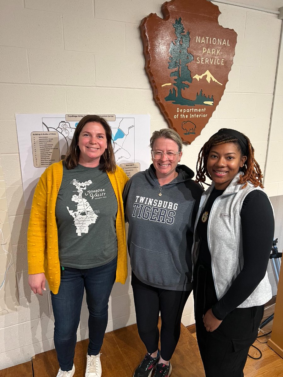 🤩 Ms. Ja’Nay Patterson and Mrs. Ann Feichter were recently selected to participate in a Teacher Retreat at the Cuyahoga Valley National Park (CVNP). 💡We can't wait to see how the CVNP uses their ideas in their new programs! Way to go, Ms. Patterson and Mrs. Feichter! #TCSDProud