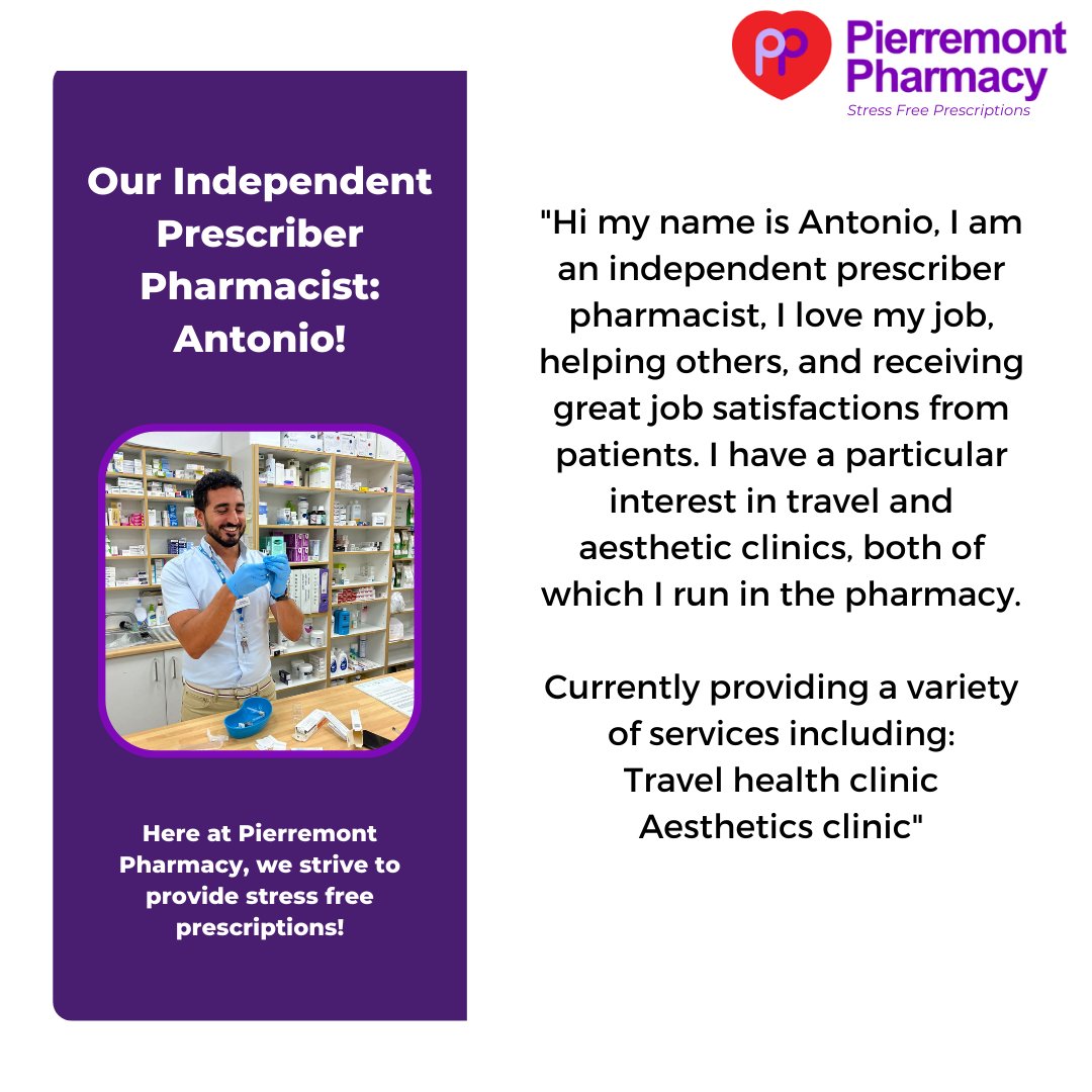Get to know our pharmacists
Our dedicated team here at Pierremont Pharmacy make all the difference. They're here to help you and ensure you receive the best care and award-winning service. 

#Localpharmacy #Community